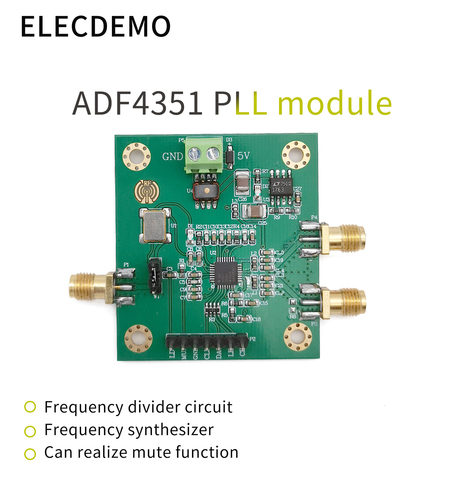 Модуль ADF4351, модуль с блокировкой фаз, циклический модуль 35M-4,4 ГГц ADF4350 RF источник сигнала, частота, синтезатор, функция, демонстрационная пла... ► Фото 1/3