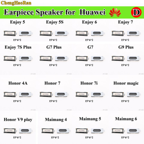 2 шт., динамик для наушников Huawei Enjoy 5, 6, 7, 7, Splus, P6, G7, G7 plus, G9Plus, Honor 4A, 7, 7i magic, V9play, Maimang, 4, 5, 6 S ► Фото 1/5
