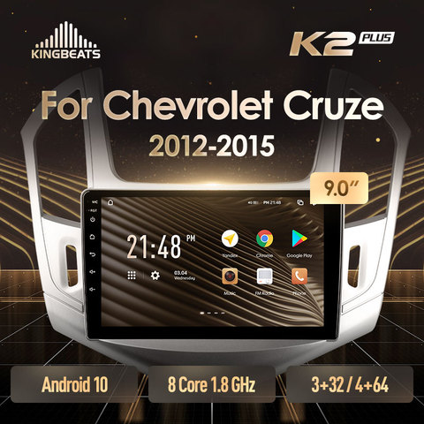 KingBeats штатное головное устройство For Chevrolet Cruze J300 J308 2012 - 2015 GPS Android 10 автомагнитола на андроид магнитола For Шевролет Круз For автомобильная мультимедиа Octa Core 8 core*1.8G No 2din 2 din dvd ► Фото 1/6