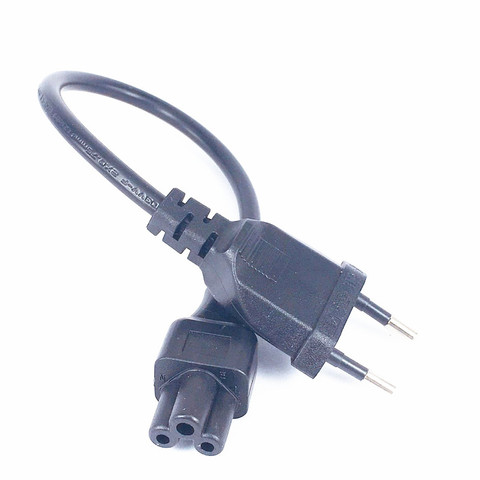 2-контактный штекер для кабеля адаптера IEC 320 C5 для блока питания ноутбука, стандарт ЕС ► Фото 1/6