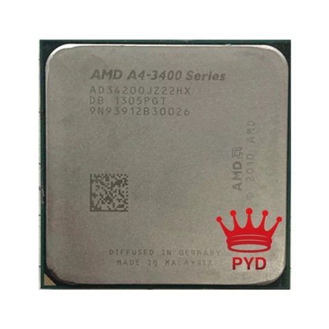 Процессор AMD A4 3420 FM1 905pin, настольный двухъядерный процессор, дисплей Apu 2,8 г 65 Вт, бесплатная доставка ► Фото 1/1