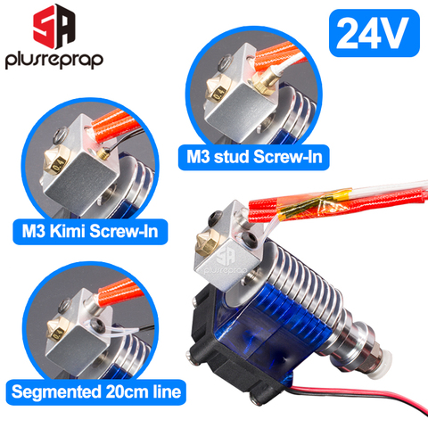 V6 J-head 24V все металлические Hotend Уэйд или Боуден экструдер нагреватель термистор сопло вентилятора теплоотвод для 1,75/3 мм 3D части принтера ► Фото 1/6