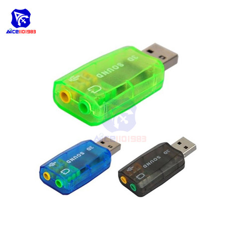 Diymore CM108 USB в 3D аудио адаптер для звуковой карты конвертер случайный цвет ► Фото 1/4
