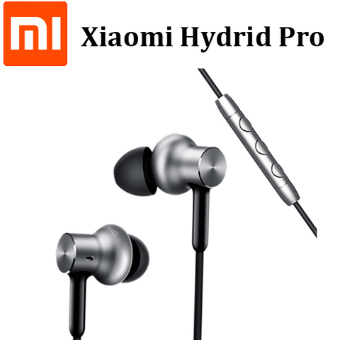 Оригинальные наушники Xiaomi Mi In-Ear Hybrid Pro HD с микрофоном, шумоподавление, гарнитура Mi ► Фото 1/6