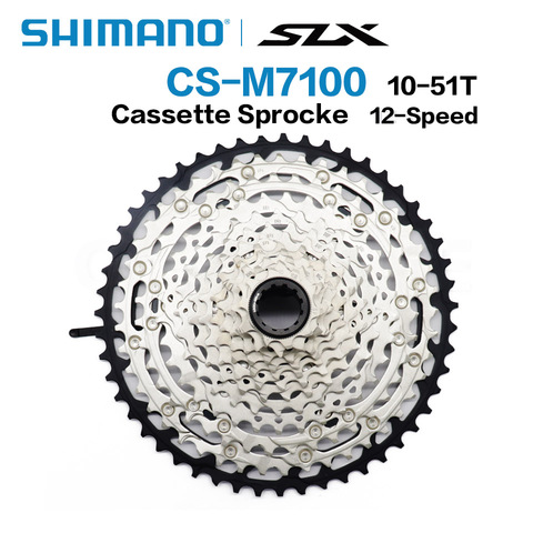 Звездочка кассеты SHIMANO DEORE SLX CS M7100, штифт для горного велосипеда, 12 Скоростей, 10-51T SLX ► Фото 1/5