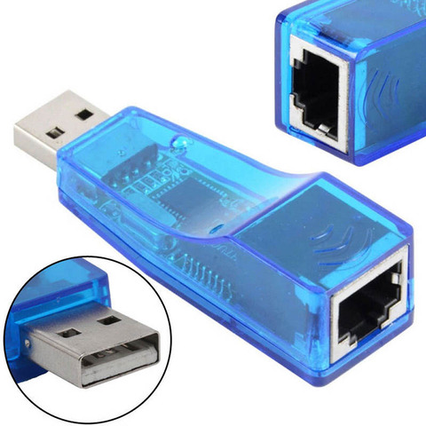 USB 2,0 к локальной сети RJ45 коммутатора Ethernet 10/100 Мбит/с сетевая карта адаптер для Win8 ПК GK99 ► Фото 1/5