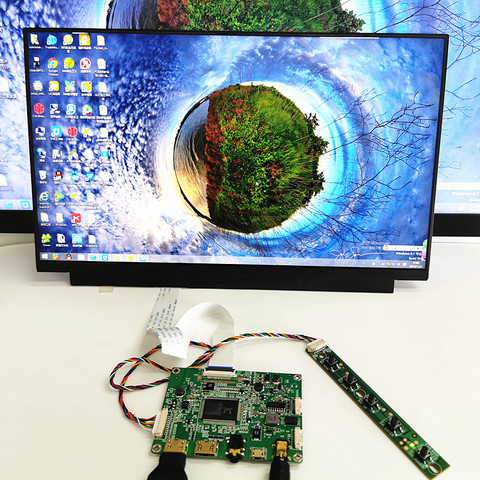 13,3 дюймовый дисплей емкостный сенсорный модуль комплект 1920x1080 IPS 2 мини HDMI ЖК-модуль для автомобиля Raspberry Pi 3 игра PS3 XBox PS4 монитор ► Фото 1/4