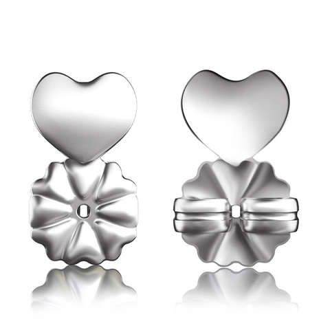 Ms Betti Новая мода S925 Серебряная серьга в виде сердца, гипоаллергенные серьги с поддержкой поддержки, лифтинг, подходит для всех сережек ► Фото 1/6