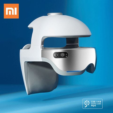 Массажер для головы Xiaomi Momoda, многофункциональный массажер для головы, глаз и шеи, массажер для горячего компресса, Вибрационный массажер с Bluetooth, инструмент для массажа глаз ► Фото 1/6