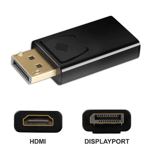 1 шт., переходник с порта дисплея DP «папа» на HDMI-совместимый «мама», адаптер преобразователя HD1080P для HDTV ПК ► Фото 1/6