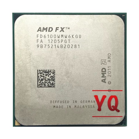 AMD FX-серия FX-6100 FX 6100 FX6100 3,3 ГГц шестиядерный центральный процессор FD6100WMW6KGU разъем AM3 + ► Фото 1/2