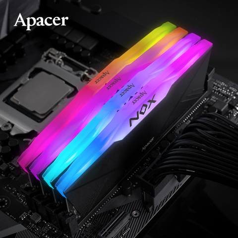 Apacer NOX RGB DDR4 2666 RAM 3600 RAM 8GB 2666MHz 8GB 3600MHz DIMM оригинальная настольная игровая память поддержка материнской платы DDR4 ► Фото 1/6