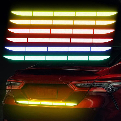 Светоотражающая полоса для бампера автомобиля, предупреждающая наклейка для Hyundai solaris accent ix35 i20 elantra santa fe tucson getz ► Фото 1/6