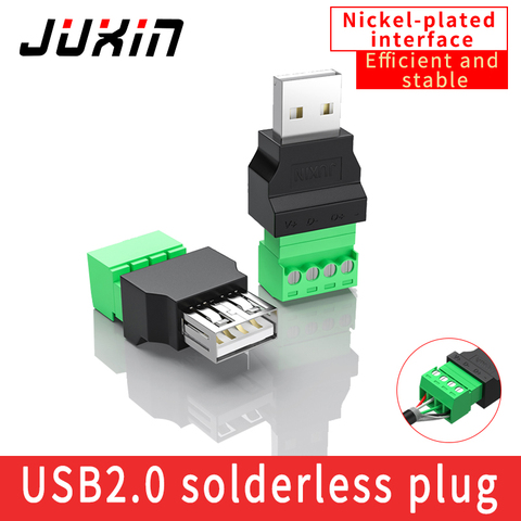 USB2.0 адаптер для проводки usb разъем мужской женский компьютер мобильный телефон клавиатура и мышь разъем USB разъем ► Фото 1/6