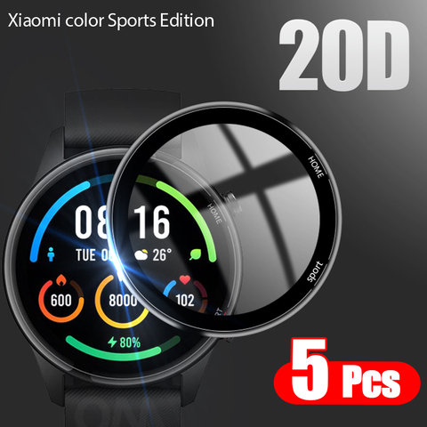 20D изогнутая кромка полностью мягкая защитная пленка для Xiaomi Mi Color Sports Edition Smart Watch защита экрана (не стекло ► Фото 1/6