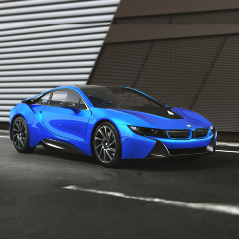 Модель автомобиля RASTAR 1:24 BMW I8 из сплава, отлитые и игрушечные транспортные средства, коллекционные подарки, игрушка для транспортировки без ... ► Фото 1/6