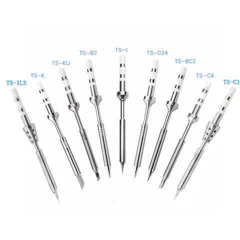 Цифровой оригинальный Мини ЖК Регулируемый бессвинцовый Электрический паяльник TS100 с наконечником TS B2 BC2 D24 K I KU C4 C1 ILS ► Фото 1/6