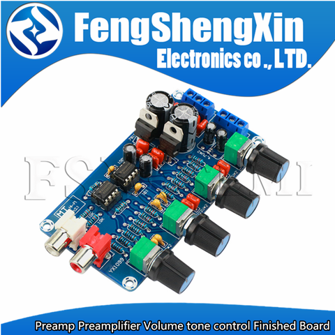 XH-M164 NE5532 Stereo Pre-усилитель предусилитель Tone Board Audio 4 усилитель каналов Module 4CH Control Circuit Preamp для телефона ► Фото 1/1