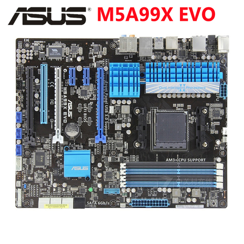 Материнская плата по стандарту ASUS M5A99X EVO, материнская плата по стандарту ATX, разъем AM3 + системная плата DDR3 для AMD 990X, разогнанная материнская плата 32 ГБ, б/у ► Фото 1/6