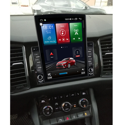 Аудио радио Тесла плеер Navi головное устройство Автомобильный мультимедийный IPS DSP Android 10 64 ГБ для Skoda Kodiaq 2017 2022 GPS ► Фото 1/1
