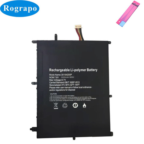 30154200P новый ноутбук Батарея для мобильного телефона Prestigio Smartbook 133S PSB133S01ZFH PSB133S01CFH_DG_CIS 5000 мА/ч, 38Wh 7,6 V с 7-Отсоединяемый провод ► Фото 1/4