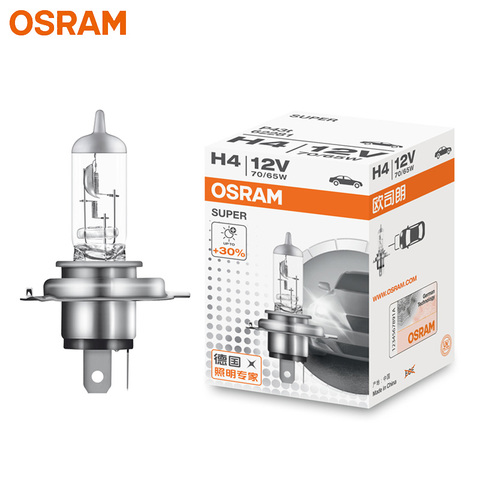 OSRAM H4 62281SUP Автомобильные фары автомобильные Галогенные Противотуманные фары 12 в 65/70 Вт + 30% яркость оригинальное качество ► Фото 1/3