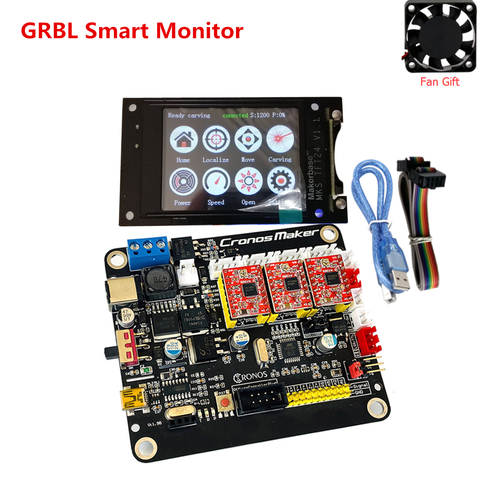 CNC 3018 pro Обновление автономный настольный монитор лазерный сенсорный экран мастер MKS DLC контроллер Cronosmaker пластина CRONOS материнская плата ► Фото 1/6