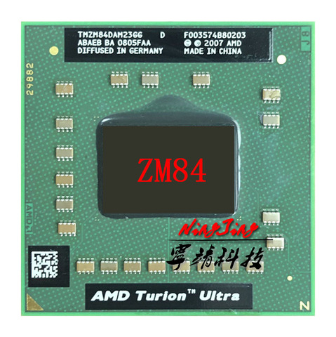 AMD Turion X2 Ultra ZM-84 ZM 84 ZM84 2,3 ГГц двухъядерный процессор с двумя резьбой TMZM84DAM23GG разъем S1 ► Фото 1/1