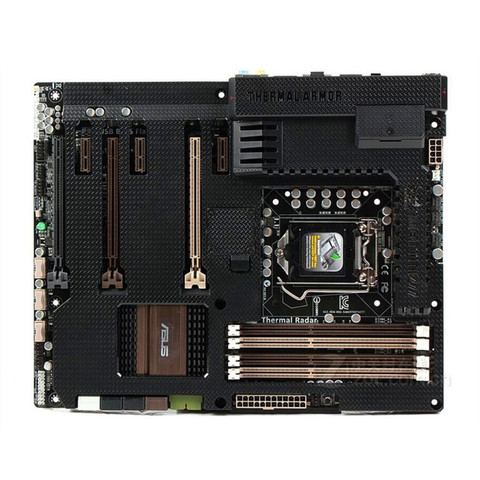 Материнская плата для компьютера ASUS SABERTOOTH Z77 LGA 1155 DDR3 для Intel Z77 P8Z77 материнская плата для настольного компьютера SATA II PCI-E X16 б/у ► Фото 1/1