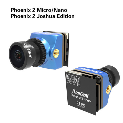 Камера Runcam Phoenix 2 micro nano Joshua Edition, 1000 ТВЛ, 2,1 мм, фристайл, FPV, 16:9/4:3 PAL/NTSC, переключаемая микро для FPV Drone ► Фото 1/6