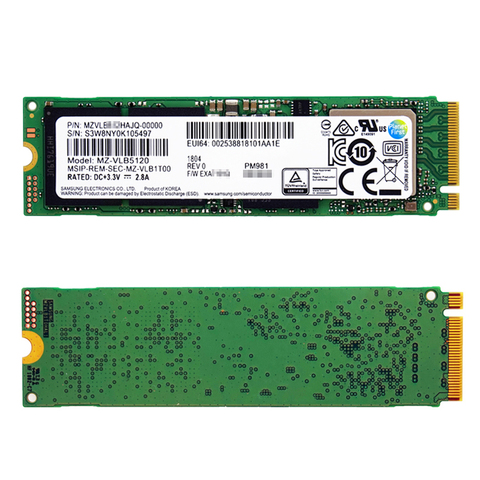 SAMSUNG SSD M.2 PM981 256 ГБ 512 ГБ ТБ твердотельный жесткий диск внутренний жесткий диск TLC M2 SSD NVMe PCIe 3,0x4 NVMe ноутбук ► Фото 1/6