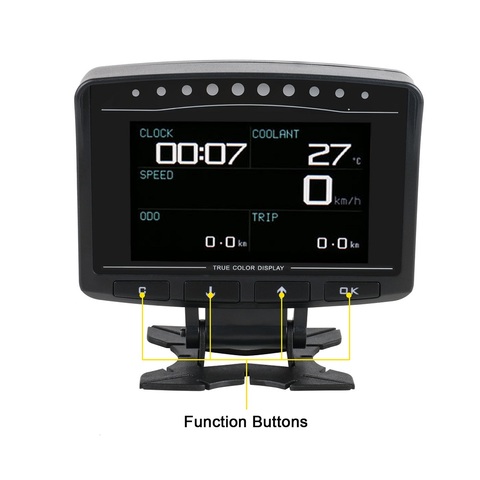 Автомобильный компьютер AUTOOL X60 X50 Pro, автомобильный HUD Дисплей, OBD2 детектор ошибок, дисплей давления топлива, спидометр, вольтметр, температура ► Фото 1/6