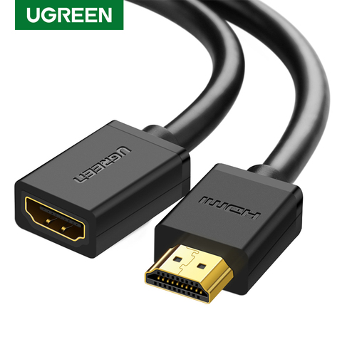 HDMI-удлинитель Ugreen 4K 60 Гц, HDMI-удлинитель 2,0 штекер-гнездо для HDTV Nintendo Switch PS4/3 HDMI-удлинитель ► Фото 1/6