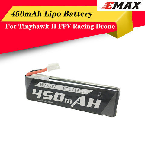 Высокое качество EMAX Tinyhawk Крытый FPV гоночный Дрон запасные части 1S 80C/160C HV 450mah Lipo батарея ► Фото 1/6