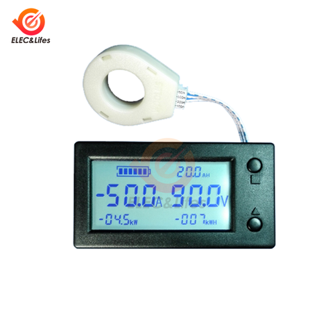 100A 200A 400A STN LCD счетчик счетчика Вольтметр Амперметр Wattmeter Автоматический монитор батареи Ампер индикаторы мощности ► Фото 1/3