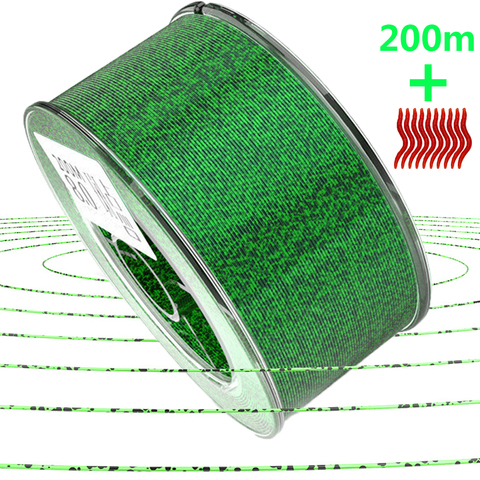 Невидимая леска для ловли карпа, 200 м, фторуглеродная леска, сверхпрочная пятнистая леска, погружная нейлоновая леска для ловли нахлыстом, 0,... ► Фото 1/5