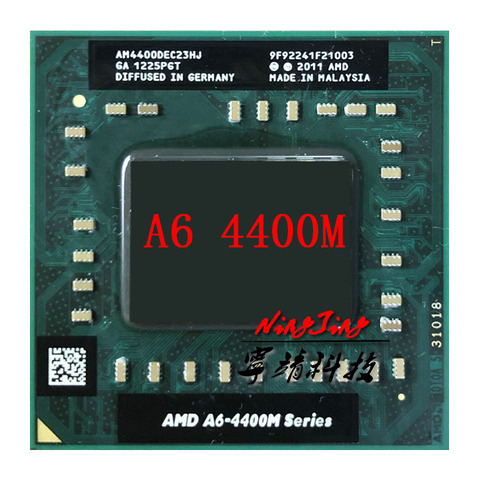 AMD A6-Series A6-4400M A6 4400 M 2,7 GHz двухъядерный двухниточный процессор AM4400DEC23HJ разъем FS1 ► Фото 1/1