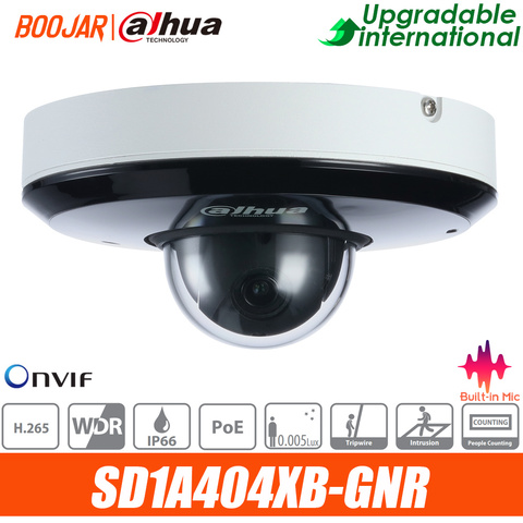 Dahua PTZ WizSense SD1A404XB-GNR PoE IR15m 4 МП Встроенный микрофон 2,8-12 мм вариофокальный Моторизованный объектив 4X Starlight PTZ POE ► Фото 1/2