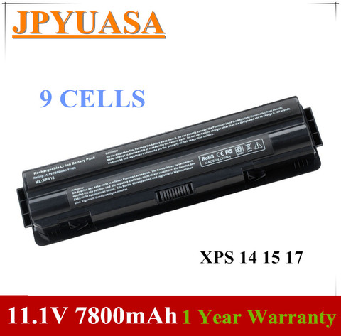 Аккумулятор 7XINbox 11,1 В J70W7 JWPHF R795X 0J70W7 312-1123 для Dell XPS 14 15 17 L401X L501X L502X L521x 17 L701X 15-1591 312-1123 ► Фото 1/4