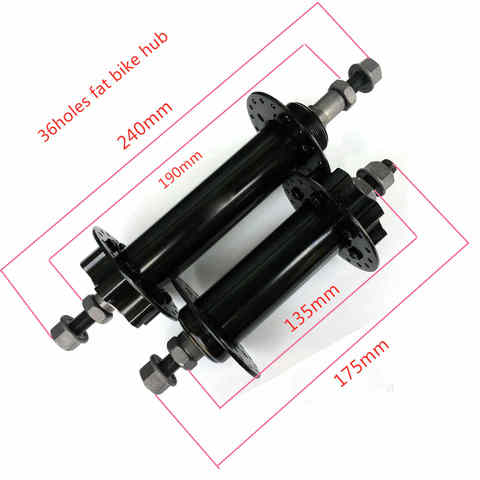 Велосипедная втулка Fat, передняя/задняя, 135 мм * 190 мм, 36 отверстий, алюминиевая кассета, дисковый тормоз, велосипедные втулки из алюминиевого ... ► Фото 1/4