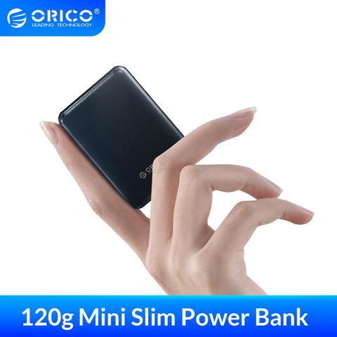 ORICO 5000 мАч Внешний аккумулятор Тонкий Мини Портативный внешний аккумулятор для зарядки для iphone Xiaomi смартфон маленький внешний аккумулятор ► Фото 1/6