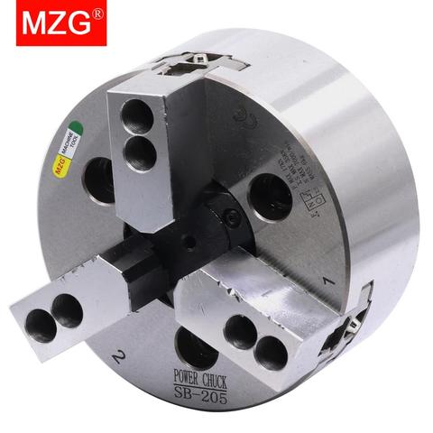 MZG SB-210 6 8 10 дюймов 3 челюсти полый мощный патрон для токарного станка с ЧПУ сверлильный режущий инструмент держатель обработка отверстий ► Фото 1/6