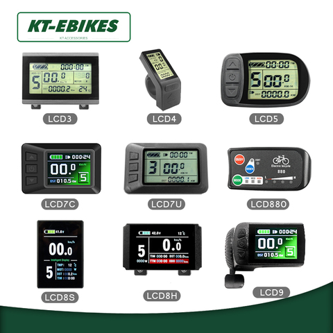 ЖК-дисплей KT Ebike Kuteng 24 В, 36 В, 48 В, 3 ЖК-дисплея 8h, светодиодный 880 ЖК-дисплей 7 дюймов, дисплей для электрического велосипеда, комплект для электр... ► Фото 1/6