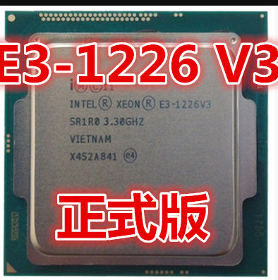 Процессор Intel Xeon E3-1226v3 3,3 ГГц четырехъядерный четырехпоточный, 84 Вт LGA 1150 E3 1226 V3 ► Фото 1/1