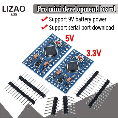 ATMEGA328P Pro Mini 328 Mini ATMEGA328 5 В/16 МГц ATMEGA328 3,3 В 8 МГц для макетной платы Arduino ► Фото 1/6