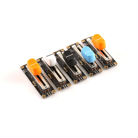 Модуль датчика слайдера Arduino 10K, потенциометр слайда 103, аналоговый сигнал на выходе, 5 шт. ► Фото 1/2