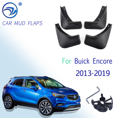 Брызговики для Opel Mokka X Vauxhall Buick Encore 2013-2022, комплект передних и задних щитков от грязи, брызговики 2014, 2015, 2016, 2017 ► Фото 1/6