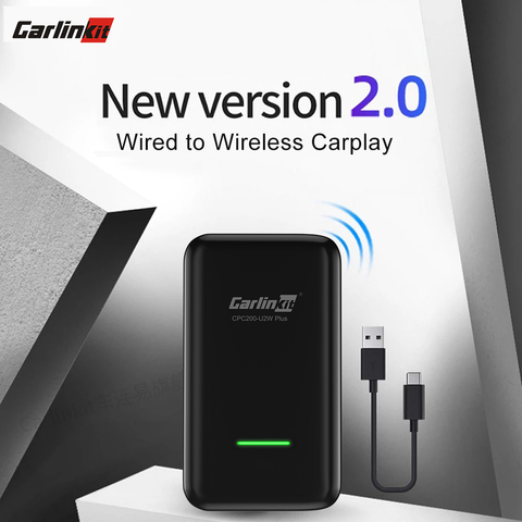 Carlinkit 2,0 CarPlay беспроводной для Audi Benz Mazda Porsche Volkswagen Volvo Ford автомобильный адаптер-активатор USBDongle iPhone ► Фото 1/6