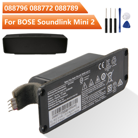 Оригинальный запасной аккумулятор для BOSE Soundlink Mini 2 II, Bose 088789, 088796, 088772 аутентичный аккумулятор 2230 мАч с бесплатными инструментами ► Фото 1/6