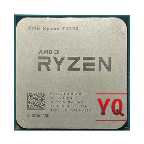 AMD Ryzen 7 1700 R7 1700 3,0 ГГц Восьмиядерный 16-поточный процессор 65 Вт YD1700BBM88AE разъем AM4 ► Фото 1/2